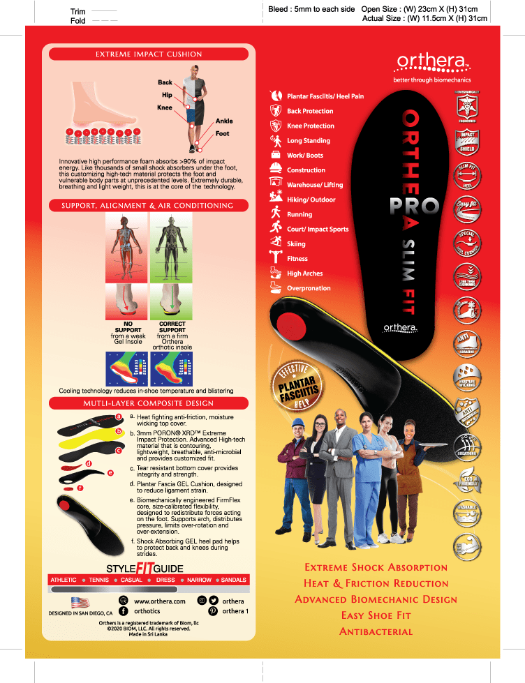 Orthera Performance Orthotics Orthera PRO SlimFit