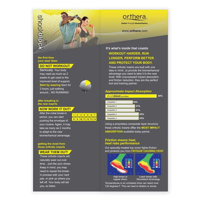 Orthera Performance Orthotics NEW! Shockblock