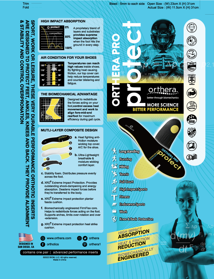 Orthera Performance Orthotics NEW! Orthera PRO[TECT]