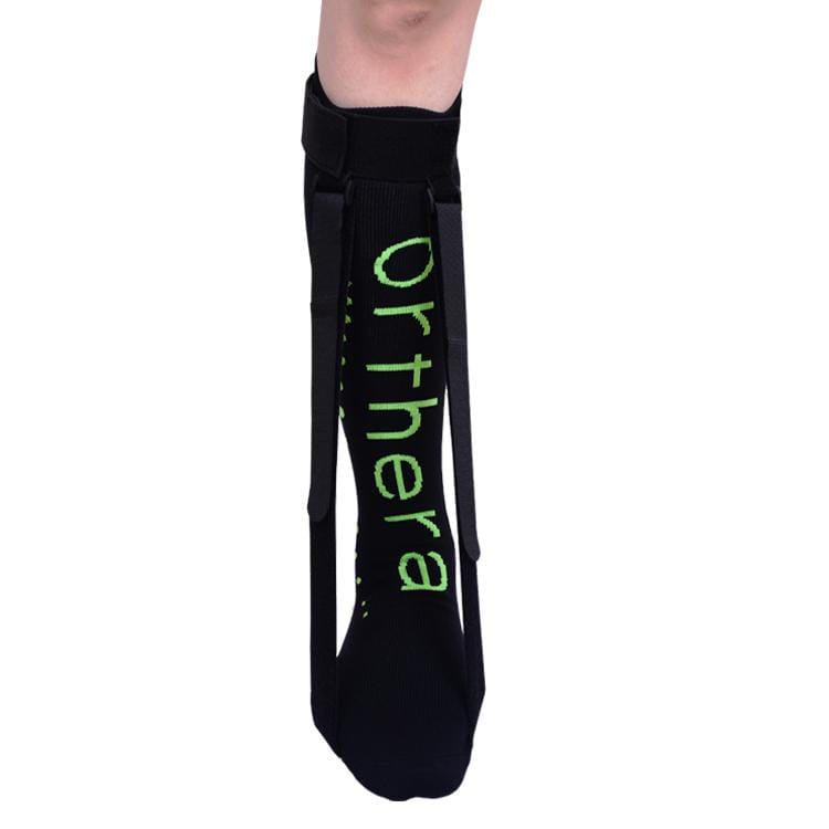Orthera Accessories Night Splint Sock, dual, black Soft Night Splint Sock (dual strap)