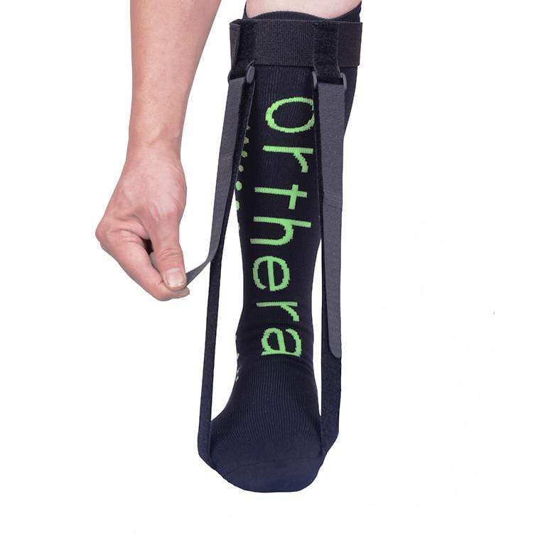 Orthera Accessories Night Splint Sock, dual, black Soft Night Splint Sock (dual strap)