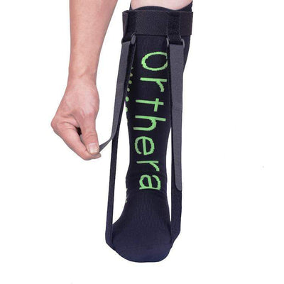 Orthera Accessories Night Splint Sock, dual, black Soft Night Splint Sock (dual strap)