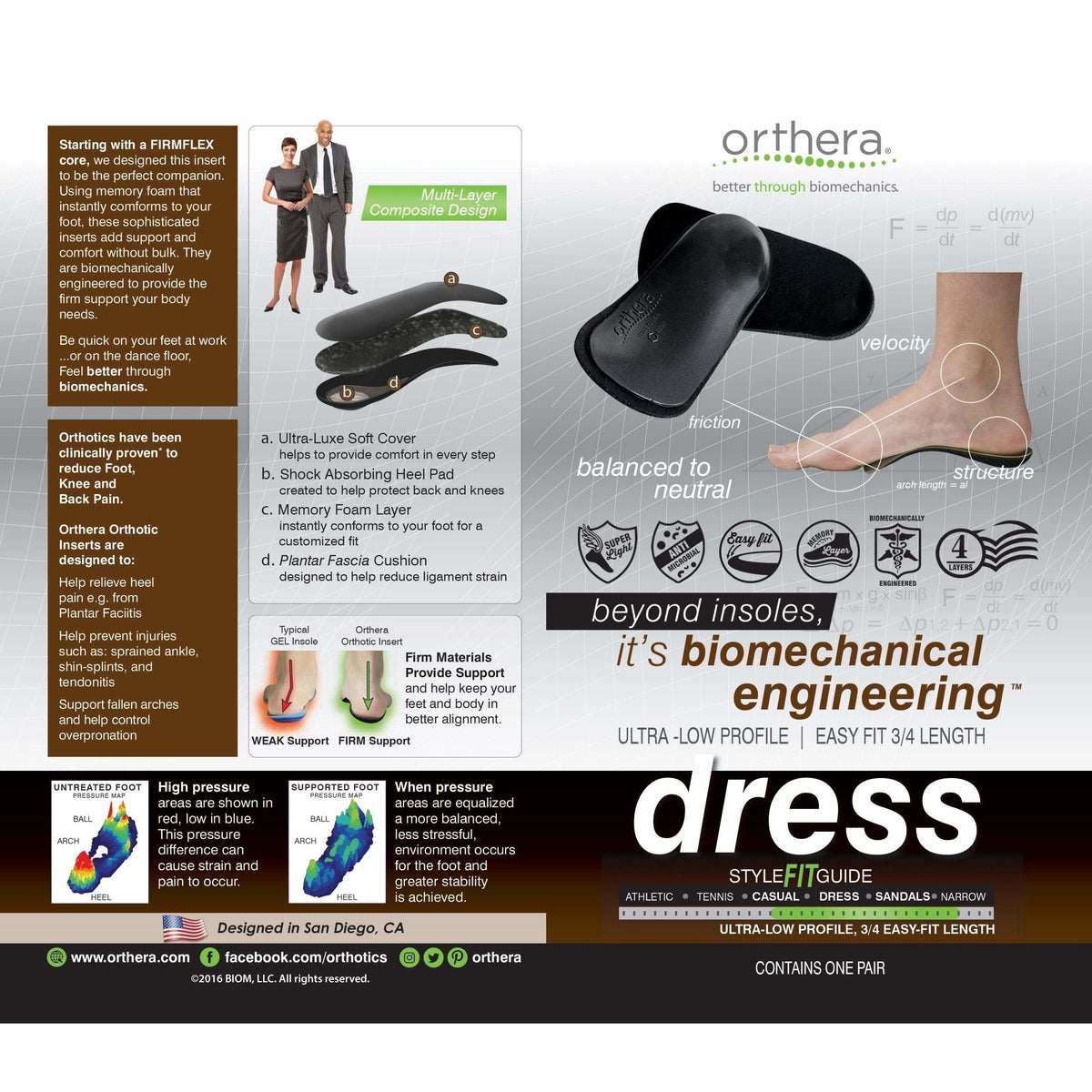 Orthera Orthotic Inserts Dress